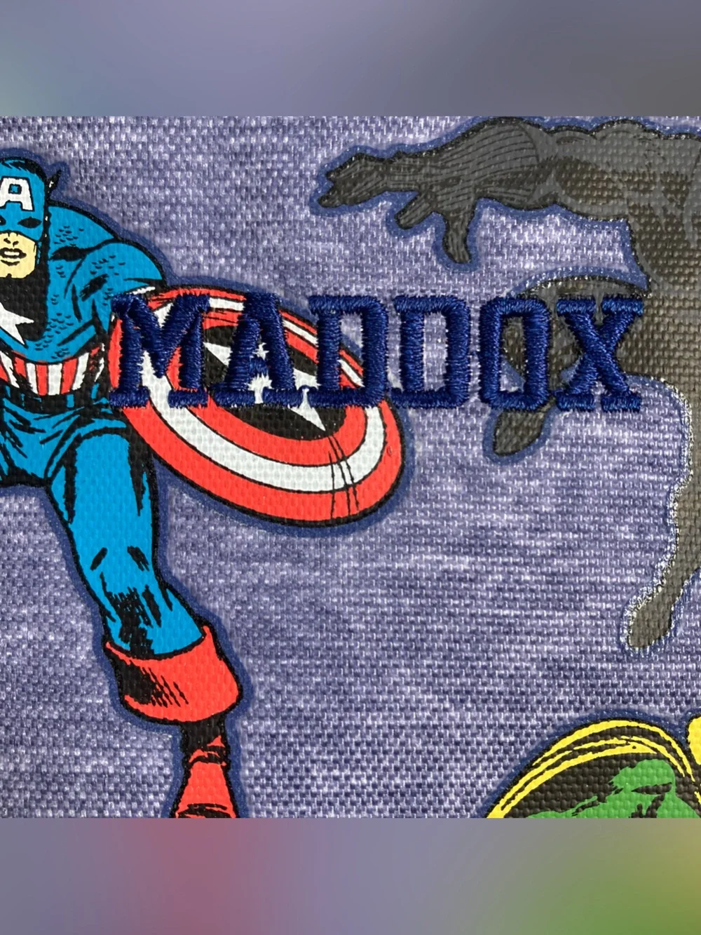 New Pottery Barn Marvel Avengers Kids Glow In The Dark Lunch Box MADDOX Monogram